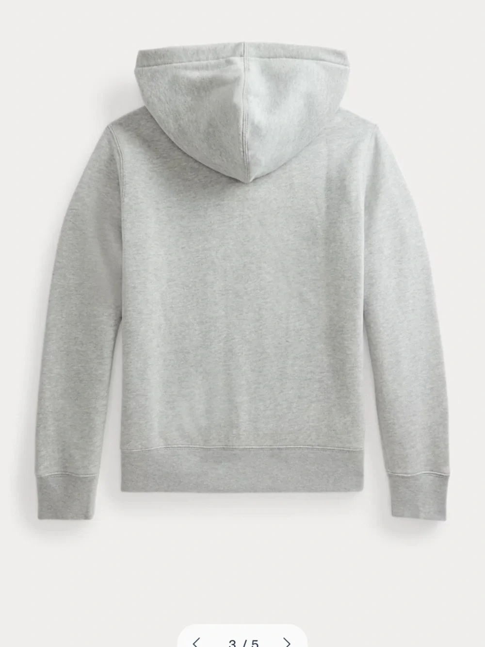 NWT Ralph Lauren Light Gray Crewneck Sweatshirt with Navy Pony boy size XL